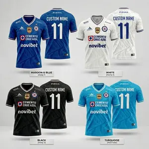 Cruz Azu1 26/27 Home Blue Jersey, Liga MX Short Sleeve Soccer Shirt for Men and Women, Fan Edition Kit