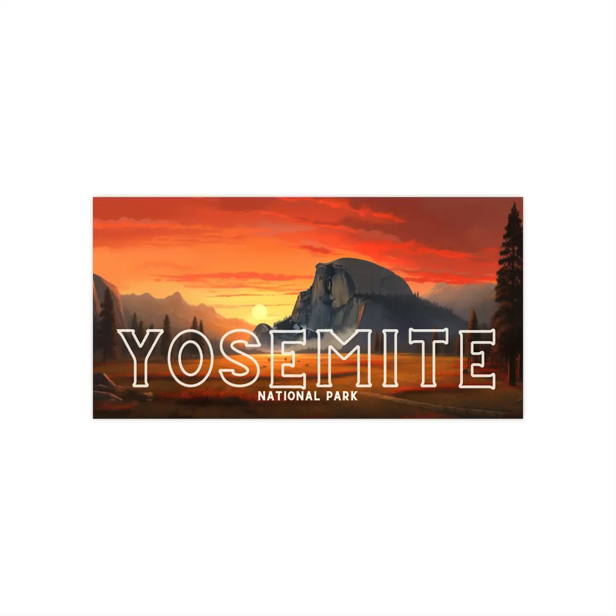 Yosemite National Park Bumper Sticker