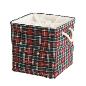 Christmas Storage Basket Large Toy Bin for Kids, Collapsible Gift Baskets Empty for Toys Clothes,Gift for Christmas Toy Box for Baby/Kids/Nursery Room