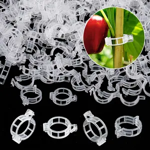 200pcs plant support garden clips vegetable tomato supports trellis clip tape for climbing crop vine twine string cage ties stakes grow strawberry rose grape cucumber orchid pea pothos melon tree