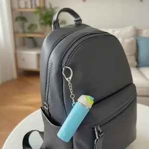 Mini Water Bottle Keychain Holder, Compatible with Ovalla Bottles, Stylish Accessory for Women & Girls, Perfect Gift Idea, Trendy Cute Keychain