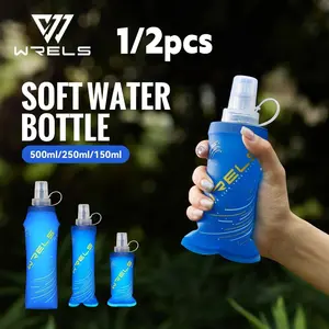 Wrels Foldable Lightweight Fashion Meteor Soft Water Bottle, Sports Drinking Bottle, Outdoor Running Hiking Camping Portable Sports Hydration Flask