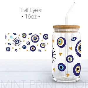 Evil Eyes | UV DTF Cup Wrap