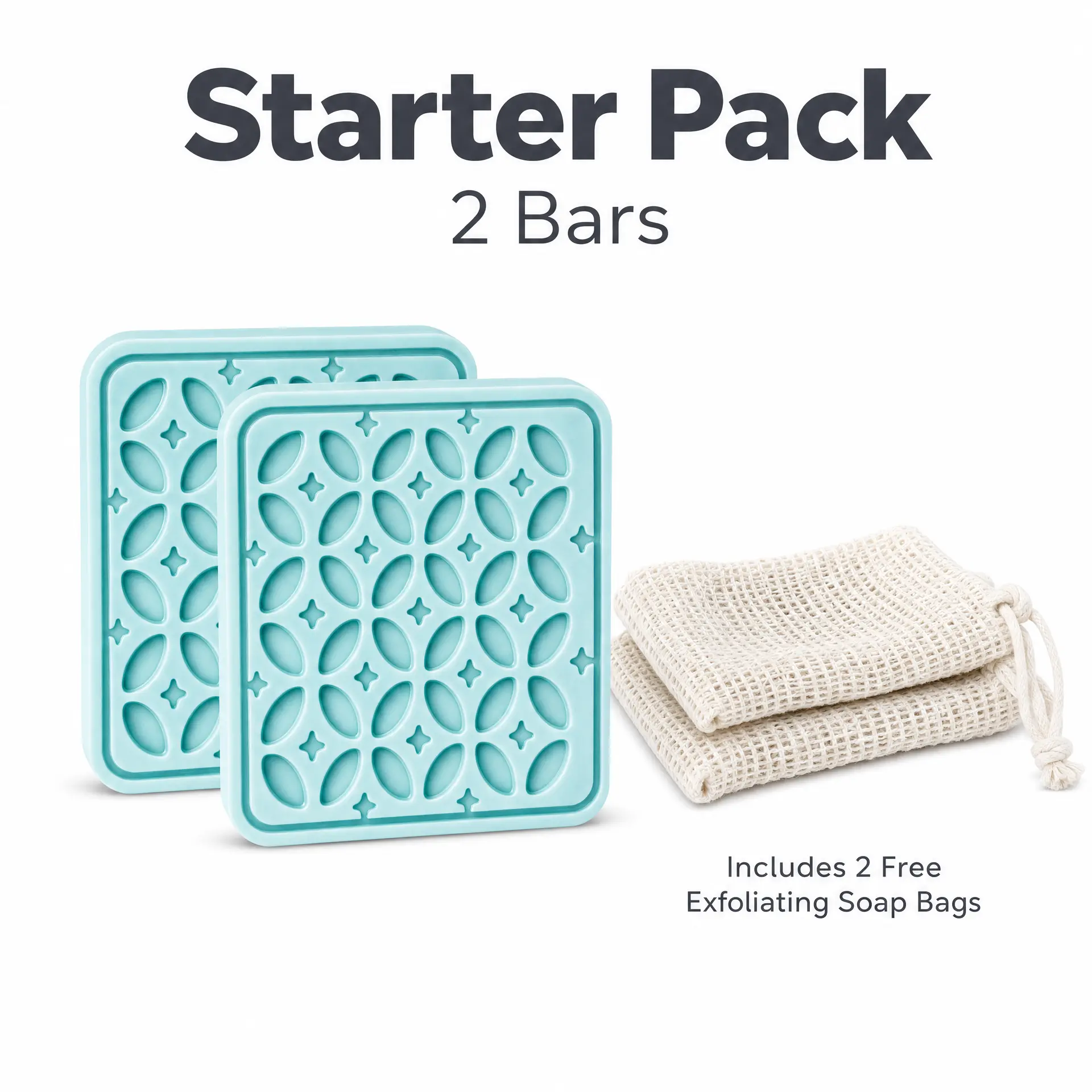 2-Pack Eucalyptus & Cedar Soap Bar, Antibacterial Aromatherapy Body Care Cleanser