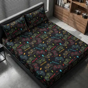 2/3pc Fitted Sheet, Bedding, Mattress Protector, Bed Cover, Bed Sheet, Cozy Home Textile,1pc Mattress Cover with 1/2pcs Pillowcase, Fits For All Size Beds - Twin, Full, Queen, King, Suitable For All Seasons, Dustproof Bedspread, Floral Style, No Pillow