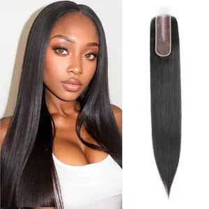 2X6 Invisible HD Lace closure Pre-plucked human hair extensions unprocessed virgin
