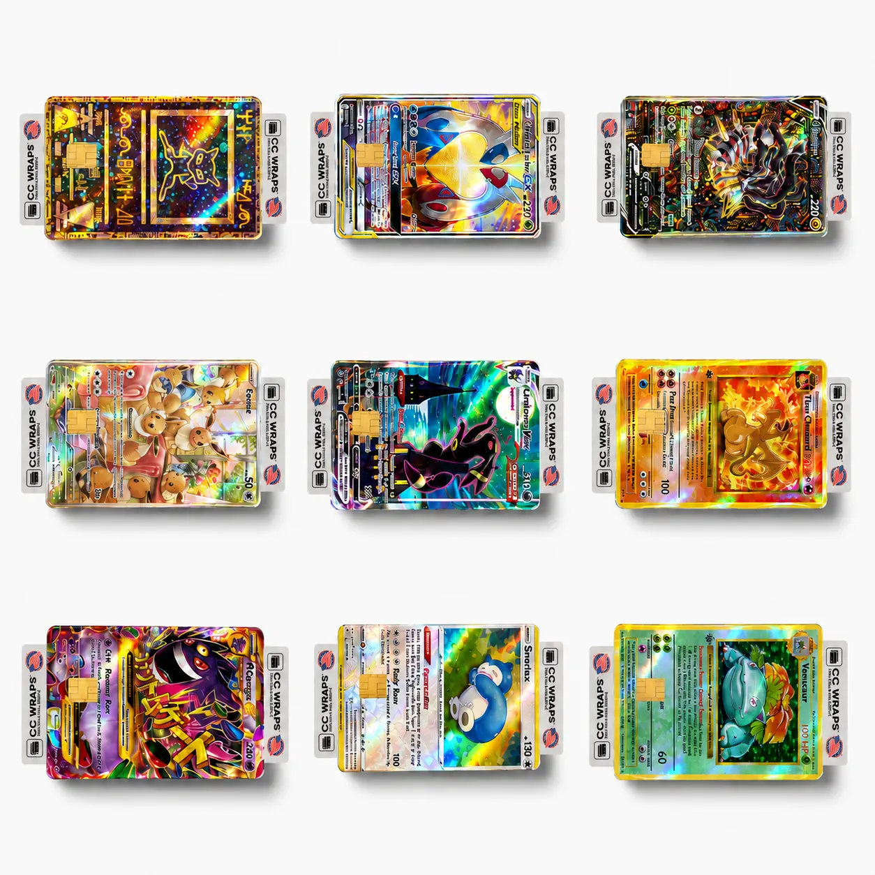 Custom Holographic Credit Card Skin Sticker Vinyl Decal Debit Card Cover Small Chip Big Chip Full Cover