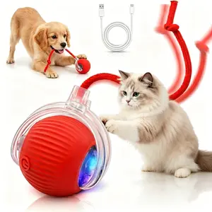 Smart Ball - Automatic Cat Toy & Interactive Dog Toys for Small Dogs - Moving Cat Toy Ball for Indoor Cats - Motion Activated, Light Up, USB-C Rechargeable Pet Toy, 2 Speed Modes