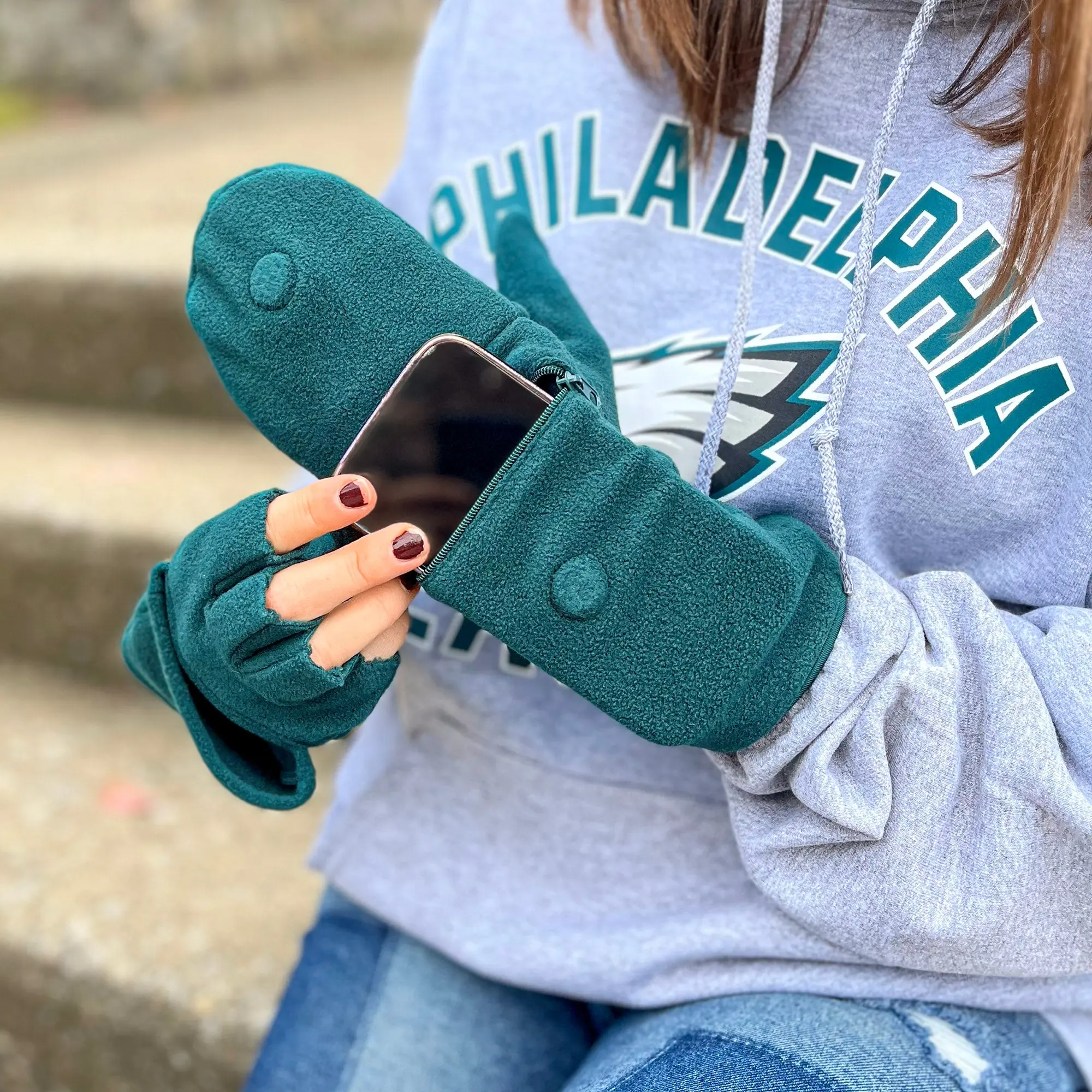 Sprigs Multi Mitt Gloves With Pocket Solid