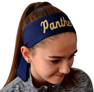Design Your Own Custom Tie Back Headband in Heat Transfer Sparkling GLITTER Vinyl Personalized Your Way