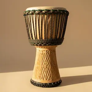 DJEMBE DRUM - GRAY GREEN 10"