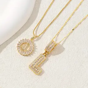 Spring Versatile Letter Detail Pendant Necklace for Girls, Girlfriend Gifts, Minimalist Chain Necklace, Matching Neck Vintage Jewelry for Girls, Initial Letter Necklace, Cute Gifts for Girlfriend
