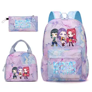 2026 New KPOP Witch Hunters School Bag Shoulder Bag Casual Pencil Case Three-piece Set