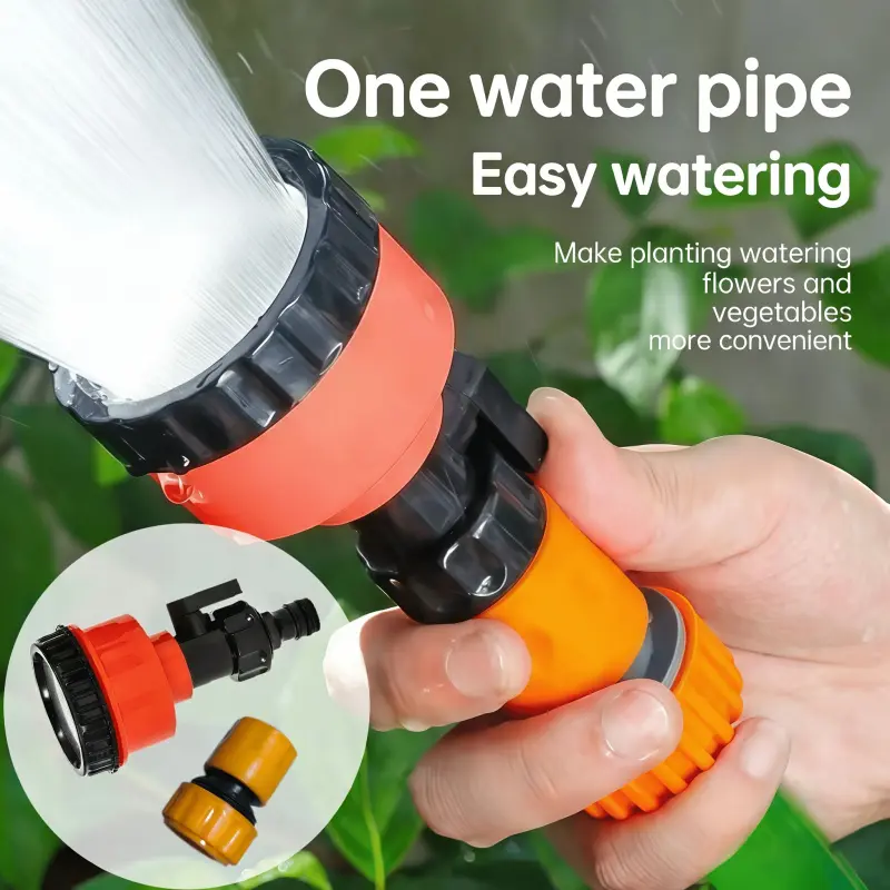 3-Piece Garden Sprinkler System, Watering Systems, Equipped with 1000 Mesh Stainless Steel Nozzle, Water Flow, Seedling Head, Household Sprinkler Nozzle, Water Hose Nozzle, Greenhouse and Garden Seedling, Flower and Vegetable Watering Nozzle