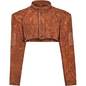 VEVOR Leather Welding Cape Sleeve, Heavy Duty Flame Resistant Cowhide Safety Cape Sleeves for Men Women, Heat - Resistant for Welding, Blacksmithing, Woodworking, Gardening, L - SizeVEVOR Super Brand Day