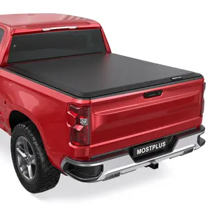 (Deals for you)MOSTPLUS For 2007-2013 Chevy Silverado/GMC Sierra 1500 2500 3500 Truck Bed Soft Roll-Up/Tri-Fold/Quad-Fold 5.8/6.5/8FT Tonneau Cover(Excl. 2007 Classic Model)