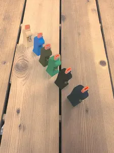 3D Printed w/ORANGE Pealess Whistle – Dog Training Tool