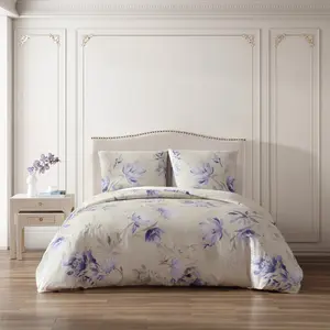 Signature Print Sateen Duvet Cover Set