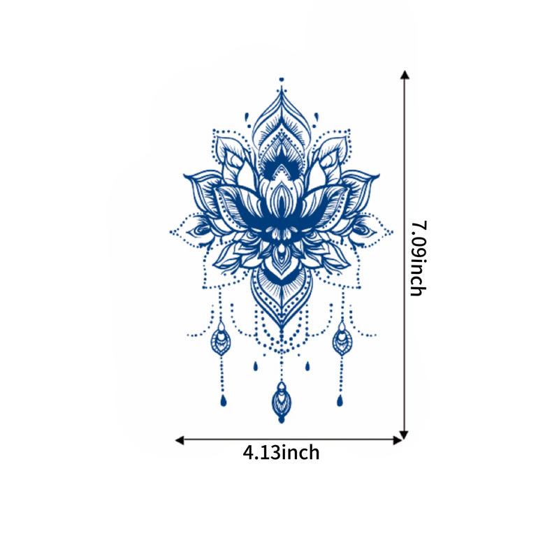 4 Sheets Mystical Soul Tattoo Set - Meaningful Symbols for Hands, Stomach, or Forearms - Ideal for Sensitive Skin - Semi Permanent, Long Lasting Spiritual Tattoo Kit for couples, adults, men and women, young