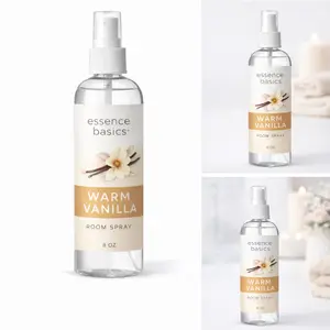 Essence Basics Warm Vanilla Room Spray 8 oz Bottle for Home Office & On-the-Go Use Relaxing Aroma diffuser