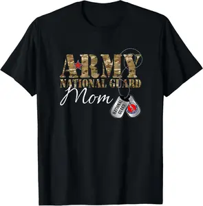 Army National Guard Graduation Proud National Guard Mom T-Shirt