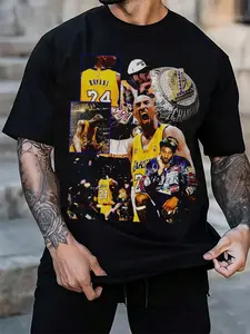 Kobe Bryant TEE Black Mamba Tribute Vintage Washed Cotton Graphic Tee