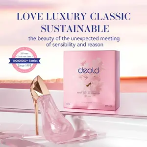 Glam Glass High Heel Perfume Bottle, 1.01oz Oval Shaped Fragrance for Women - PVC Free, Fridge Safe, Ideal for Christmas, Halloween, Easter - Elegant Spicy Woody Scent for Daily & Special Occasions Makeup Cosmetic designer mini perfumes