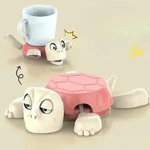 1pc Shocking Turtle Coaster - Anti-slip, Heat-resistant and Fun Desktop Decoration, Colorful Green Plastic Novelty Coaster for Parties, Funny Gift and Home/office Decoration, Turtle-themed Trinket, Festival Gift, Quirky Turtle Coasters, Tableware