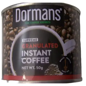 Dormans Supreme Granulated Instant Coffee 50g - Pure Kenyan Beans for Rich Aroma & Smooth Taste