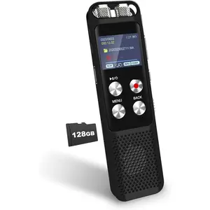 136B Diital Voice Recorder: Voice Activated Recorders with Playback, Audio Recordin Device for Lectures Meetins, Dictaphone Sound Portable Tape Recorder with Password | USB