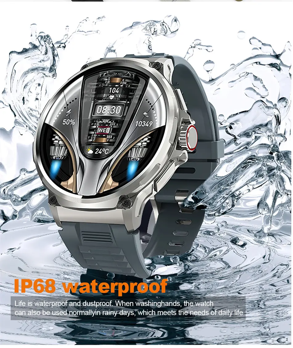 2025 New Military GPS V69 Smart Watch for Men - 1.85in Screen, 710mAh Battery, Heart Rate Monitor, IP68 Waterproof, Bluetooth Wireless Talk, Magnetic Charging, Picture Capture Camera, Compatible Smart Wearable Devices, Remote, Russian
