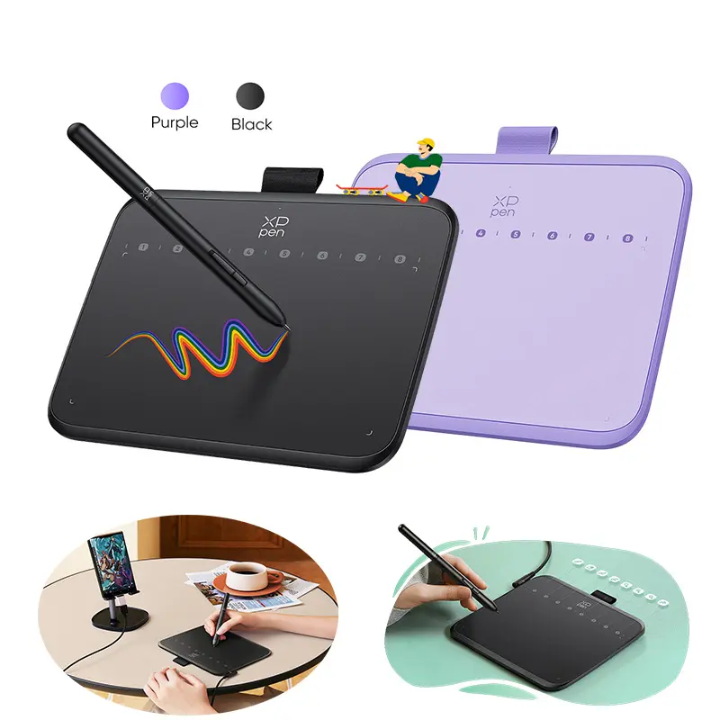 XPPPen Deco 640 Digital Drawing Pad Tablet - OSU Stylus Tablet with 16384 Pressure Levels, 60° Tilt, USB-C Cable, Compatible with Windows, macOS, Android Phones, Chrome OS Devices, for Illustration, Online Education, Usb Cable