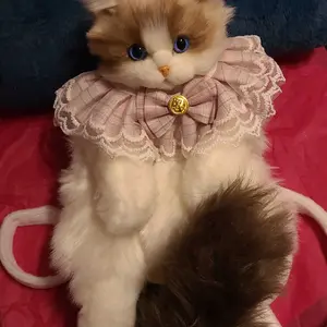 Product Review of 【TikTokShopBacktoSchool】Chongker Stylish Daypack Plush Cat Backpack - Realistic Stuffed Animal Fashion Accessory & Unique Gift for Cat Lovers - 1 Set Gift Wrap from N**i