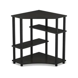 Desk setup upgrade made easy: the TURN-N-TUBE Desk in Espresso pairs a corner desk with open shelf storage and a corner-friendly shape, so your space stays clean, practical, and ready for a bedroom or home office corner.