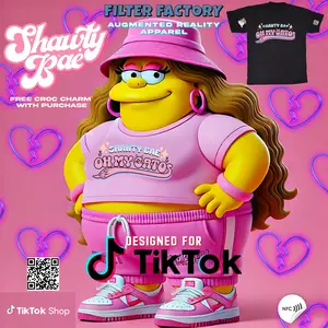 Filter Factory Shawty Bae Augmented Reality & NFC Integrated Graphic Shirt for Tik Tok