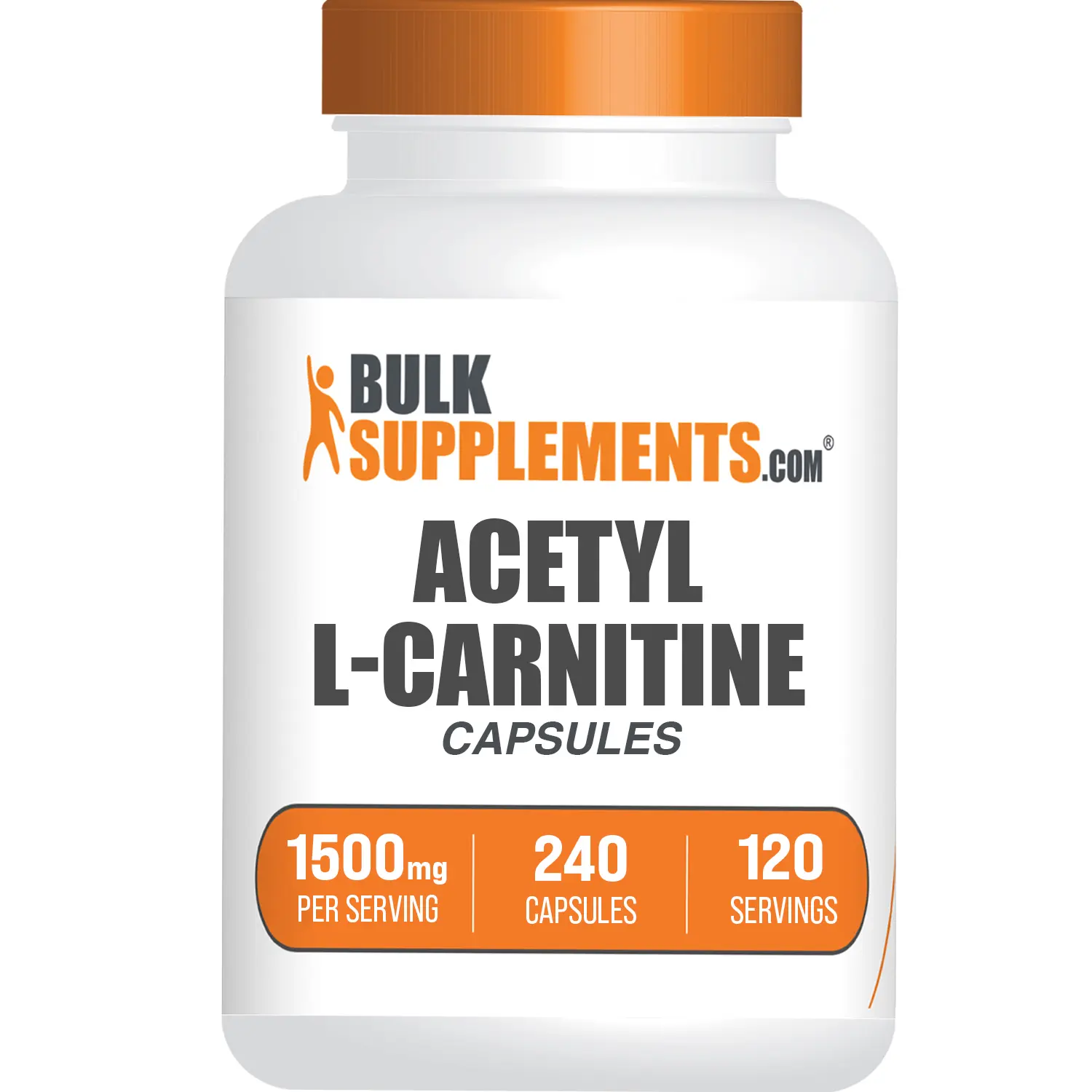 BulkSupplements - Acetyl L-Carnitine HCl Capsules - Cognitive Support - Energy  Boost - 240 Capsules - 1500mg per Serving