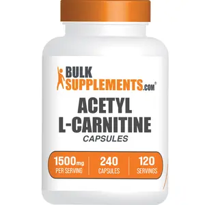 BulkSupplements - Acetyl L-Carnitine HCl Capsules - Cognitive Support - Energy Boost - 240 Capsules - 1500mg per Serving BulkSupplements - Acetyl L-Carnitine HCl Capsules - Cognitive Support - Energy Boost - 240 Capsules - 1500mg per Serving