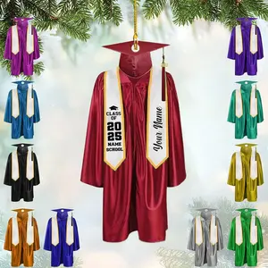 Personalized Graduation Ornaments Class of 2024 Graduation Gown Ornament Gifts Graduation Ornaments Class of 2025 College Graduation (G6)