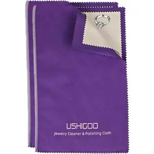 Jewelry Cleaning & Polishing Cloth,2Pcs Sterling Silver Gold Platinum Tarnish Remover,Non-Toxic Eco Friendly,Jewelry Cleaner Cloth for Ring,Earring,Watch and Coins Care