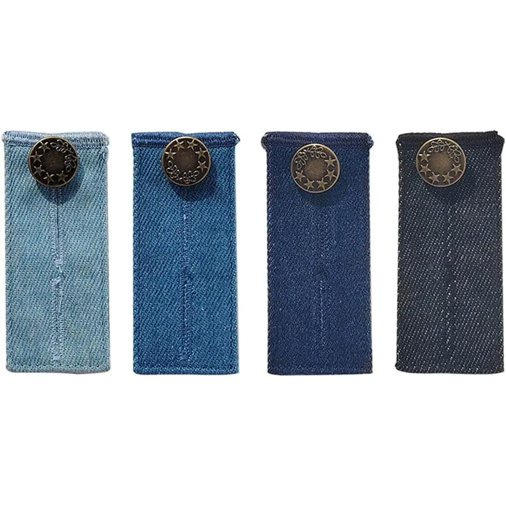 4 count  Waistband Extenders for Pants Skirts, Adjustable Jeans Button Extender,  Inch Adjustable Fit for Men Women Maternity