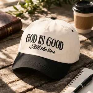 God Is Good All The Time Baseball Cap, Christian Faith Embroidered Hat, Adjustable One Size Vintage Dad Cap, Religious Casual Unisex Cap