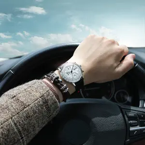 Men's Round Analog Watch - Fully Automatic Mechanical Movement, Party Style, Modern Avant-Garde, Stainless Steel Dial, Luminous Function, Calendar, Day/Month/Year/24-Hour Display, Bauhaus Design Philosophy, Analog Watches