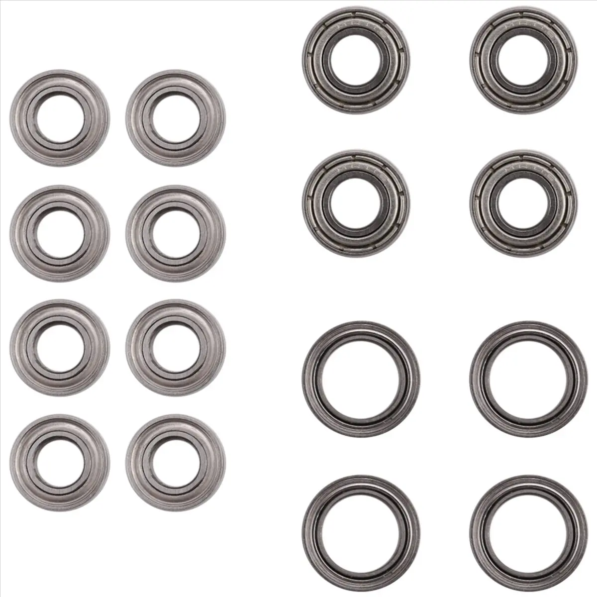 16Pcs Ball Bearing Kit for Tamiya TT02 TT-02 TT02D TT-02D 1/10 RC Car Upgrade Parts Accessories