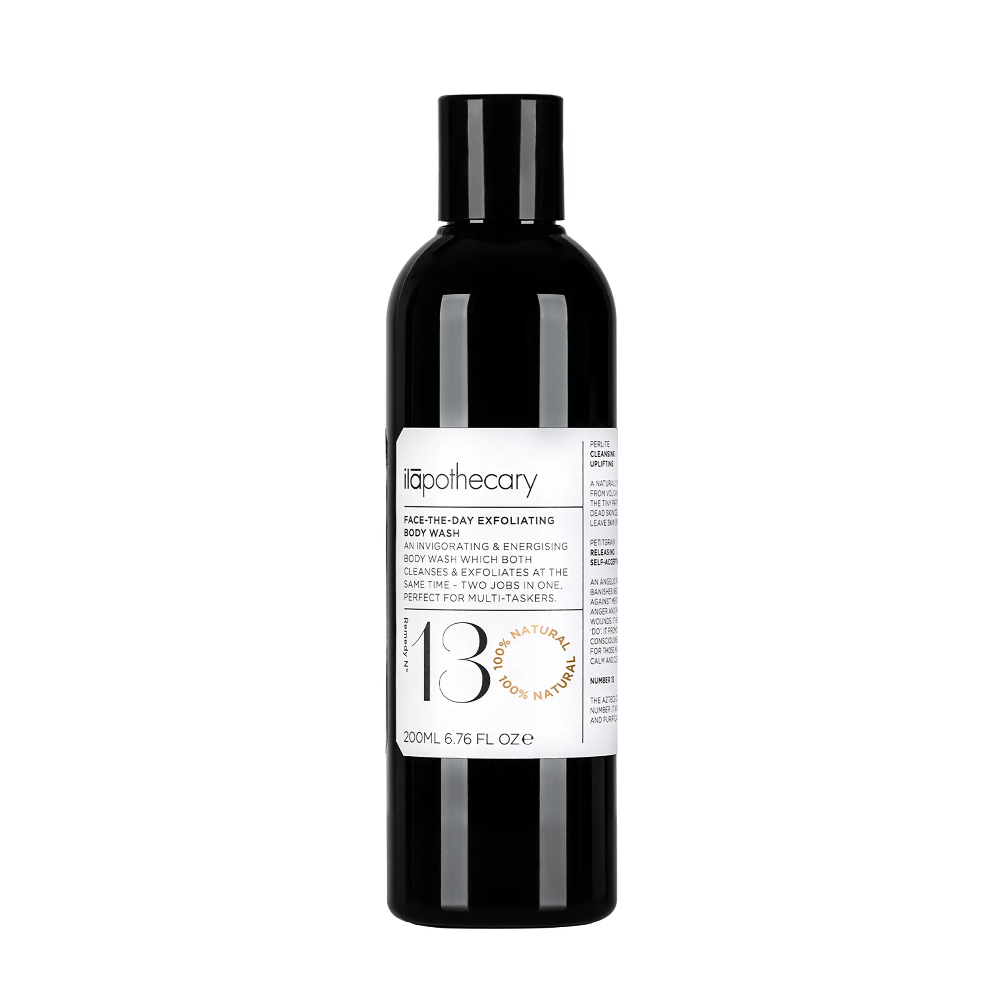 ilapothecary Face-The-Day Exfoliating Body Wash - Invigorating and Moisturizing Body Soap - Rich in Antioxidants - Gluten Free - No Alcohol - 200 ml