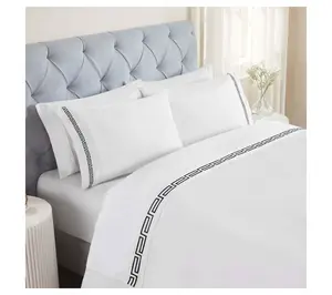 Superior Harrison Cotton Embroidered Sheet Set,Cal/KG