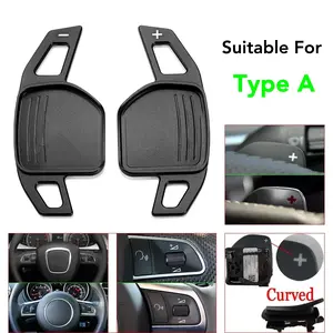 Steering Wheel Paddles Extension Shifters For Audi A4 B8 A3 8P S3 A5 A6 S6 C6 Q5 A8 R8 TTS MK2 8J Avant DSG Car Styling Car Interior Accessory