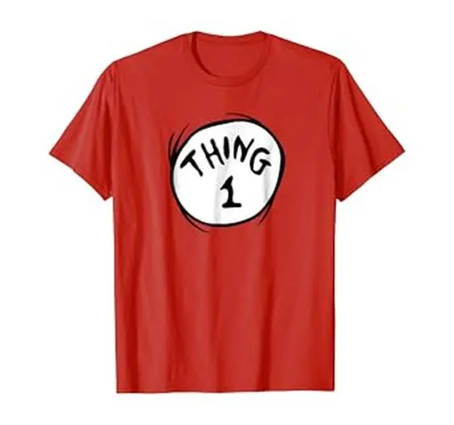 Dr. Seuss Thing 1 Emblem RED Shirt