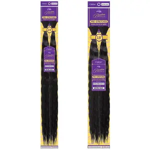 Outre Purple Pack Brazilian Bundle 100% Human Hair Blend Braid - PRESTRETCHED NATURAL FRENCH BULK 18/24