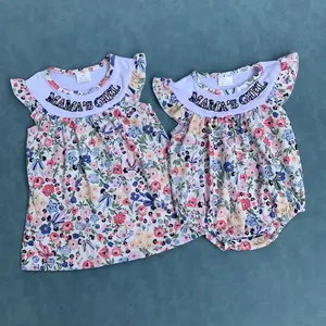 Mamas girl Mothers day spring floral dress