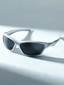 Unisex Trendy Y2K Style Sunglasses, Vintage Retro Sporty Wrap Around Frame Eyewear, Casual Hip Hop Street Fashion Shades, Lightweight Flexible Durable Glasses, Great for Daily Life Outdoor Sports Travel Cycling Shopping Casual Street Outfits outdoorfun